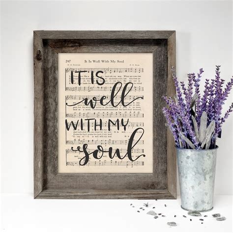 Printable It Is Well With My Soul